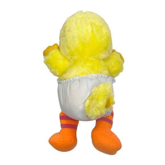 Vintage Hasbro Softies Baby Big Bird Stuffed Animal In Diaper - Picture 7 of 12